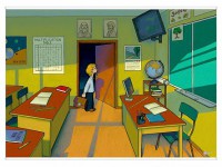 Магнитно-маркерный ситуационный плакат "Классная комната" с набором магнитных карточек + методические рекомендации (иностранный язык) - fgospostavki.ru - Югорск