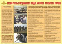 Плакат "Военно-учетные специальности солдат, матросов, сержантов и старшин" - fgospostavki.ru - Югорск
