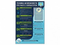 Стенд-уголок "Техника безопасности при работе на компьютере в общеобразовательных учреждениях" - fgospostavki.ru - Югорск