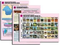 Комплект таблиц по географии "Природа материков и океанов" раздаточные (цветные, ламинированные, А4, 12 штук) - fgospostavki.ru - Югорск