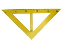 Угольник классный пластмассовый (45 и 45 градусов) - fgospostavki.ru - Югорск