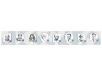 Стенд-лента "Выдающиеся ученые-биологи" - fgospostavki.ru - Югорск