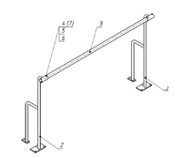 Станок хореографический напольный (1,5 метра, однорядный) - fgospostavki.ru - Югорск