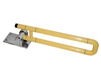 Поручень откидной с антибактериальным покрытием (желтый) - fgospostavki.ru - Югорск