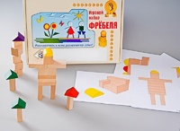 Игровой набор Фребеля "Конструктор деревянный без соединений-3" (Серия "Эксперимент") - fgospostavki.ru - Югорск