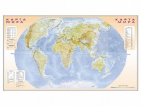 Фрагмент (демонстрационный) маркерный (двухсторонний) "Карта мира и Российской Федерации" + комплект тематических магнитов - fgospostavki.ru - Югорск