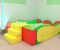 Бассейн «Кит» с горкой - fgospostavki.ru - Югорск