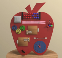 Бизиборд «Яблоко знаний» - fgospostavki.ru - Югорск