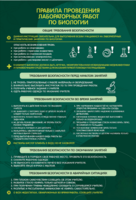 Стенд "Правила выполнения лабораторных работ по биологии" Вариант 1 - fgospostavki.ru - Югорск