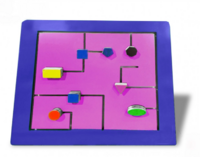 Тактильно-развивающая панель с геометрическими фигурами - fgospostavki.ru - Югорск