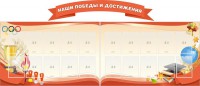 Стенд "Наши победы и достижения" (резной стенд из 3-х частей) - fgospostavki.ru - Югорск