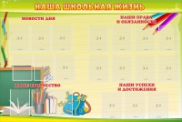 Стенд "Наша школьная жизнь" - fgospostavki.ru - Югорск