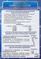 Стенд "Действия с десятичными дробями" - fgospostavki.ru - Югорск