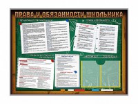 Стенд-уголок "Права и обязанности школьника" - fgospostavki.ru - Югорск