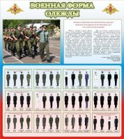 Стенд "Военная форма одежды (герб РФ) " - fgospostavki.ru - Югорск