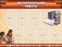 Стенд "Воспитательная работа" - fgospostavki.ru - Югорск