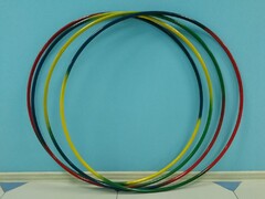 Обруч с утяжелителем стальной "Радуга" (900 миллиметров, 1050 грамм) - fgospostavki.ru - Югорск