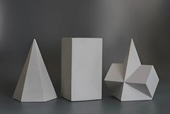 Набор гипсовых геометрических тел (15 штук) - fgospostavki.ru - Югорск