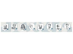 Стенд-лента "Выдающиеся ученые-биологи" - fgospostavki.ru - Югорск