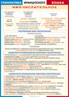 Таблица "Грамматика французского языка. Имя числительное (употребление, особенности произношения и правописания)" (100х140 сантиметров, винил) - fgospostavki.ru - Югорск