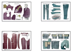 Плакаты ПРОФТЕХ "Изготовление мужских костюмов" (25 пл, винил, 70х100) - fgospostavki.ru - Югорск