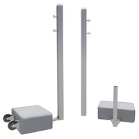 Бадминтонные стойки мобильные (с противовесами, на колесах) - fgospostavki.ru - Югорск