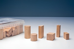 Игровой набор Фребеля "Конструктор" (50 элементов, бук, серия "Красота вокруг нас") - fgospostavki.ru - Югорск