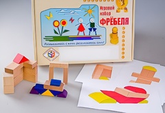 Игровой набор Фребеля "Конструктор деревянный без соединений-2" (Серия "Эксперимент") - fgospostavki.ru - Югорск