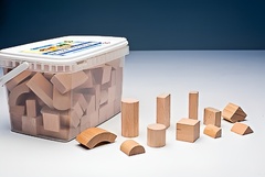 Игровой набор Фребеля "Конструктор" (111 элементов, бук, серия "Красота вокруг нас") - fgospostavki.ru - Югорск