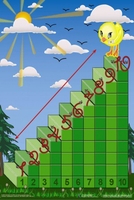 Интерактивная таблица на магнитах "Лесенка для счета" - fgospostavki.ru - Югорск