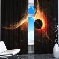 Комплект светонепроницаемых штор "Планеты" - fgospostavki.ru - Югорск