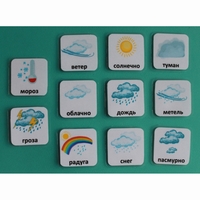 Набор карточек "Погода" (с рисунками) - fgospostavki.ru - Югорск