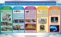 Стенд "История развития компьютерной техники" Вариант 2 - fgospostavki.ru - Югорск
