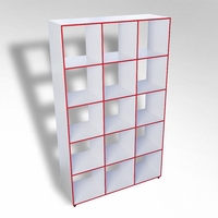 Шкаф открытый многосекционный ТР15 ЛДСП  - fgospostavki.ru - Югорск