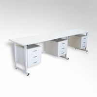 Стол 3-х тумбовый для лабораторных работ 2500*600*850 ЛДСП - fgospostavki.ru - Югорск