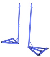 Стойка для бадминтона передвижная без противовеса (без сетки, 2 штуки) - fgospostavki.ru - Югорск