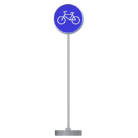Знак дорожный "Велосипедная дорожка" 4.4 типоразмер 40 на стойке с основанием 3кг - fgospostavki.ru - Югорск