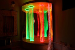 Сенсорный уголок большой с двумя колоннами, двусторонней подсветкой и фибероптическими нитями. VIP класс. - fgospostavki.ru - Югорск