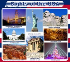 Стенд "Достопримечательности США" Вариант 1 - fgospostavki.ru - Югорск