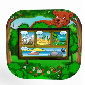 Профессиональный сенсорный настенный логопедический комплекс "Мишка" Logo 2 - fgospostavki.ru - Югорск