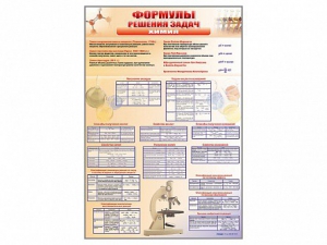 Стенд "Формулы для решения задач по химии" - fgospostavki.ru - Югорск