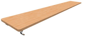 Доска наклонная навесная (2,5 м) - fgospostavki.ru - Югорск