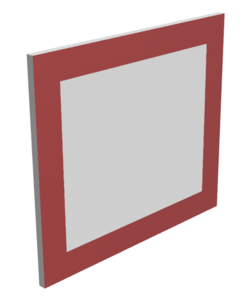 Щит баскетбольный навесной на шведскую стенку (ламинированная фанера), размер 400х450 миллиметров - fgospostavki.ru - Югорск