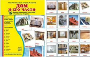 Демонстрационные карточки "Дом и его части" - fgospostavki.ru - Югорск
