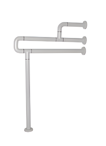 Поручень напольно-настенный с антибактериальным покрытием (белый) - fgospostavki.ru - Югорск