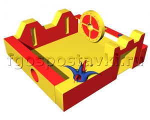 Игровой бассейн "Замок" с аппликациями и дополнительными игровыми элементами - fgospostavki.ru - Югорск
