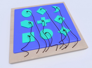 Развивающая панель с геометрическими фигурами - fgospostavki.ru - Югорск