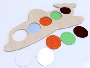 Тактильные разноцветные дощечки «Самолетик» - fgospostavki.ru - Югорск