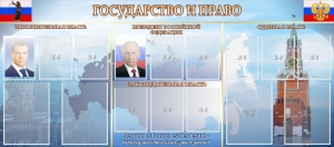 Стенд "Государство и право" - fgospostavki.ru - Югорск
