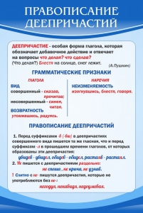 Стенд "Правописание деепричастий" - fgospostavki.ru - Югорск